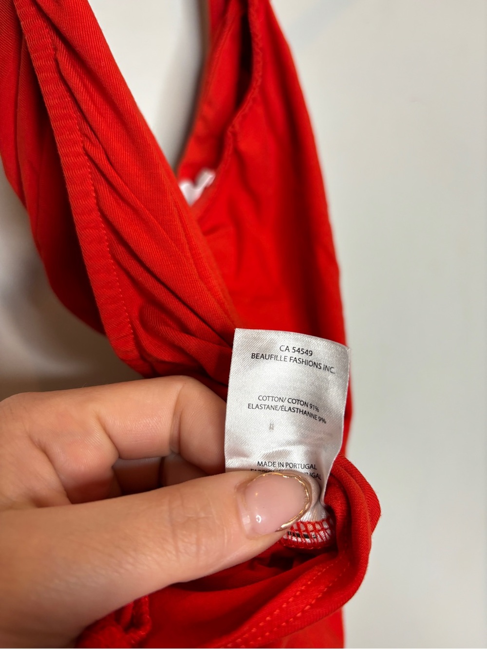 Beaufille Baes Bodysuit Size S Red Halter - Picture 8 of 10